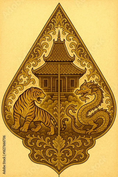 Obraz Javanese puppet gunungan