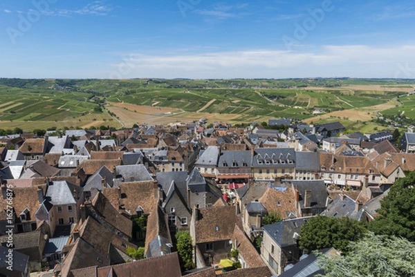 Obraz Vinyards and City of Sancerre