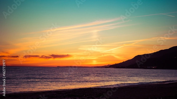 Obraz sunset in california