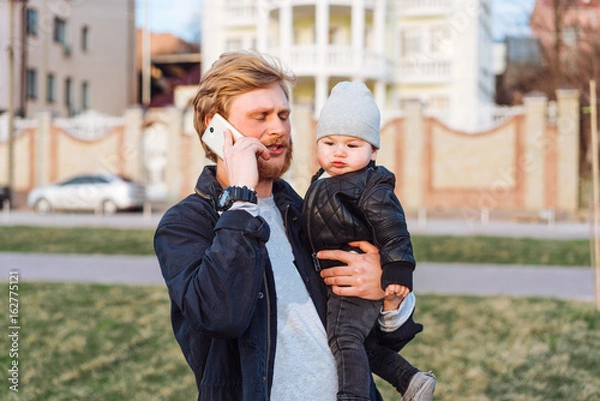 Fototapeta Father and his son