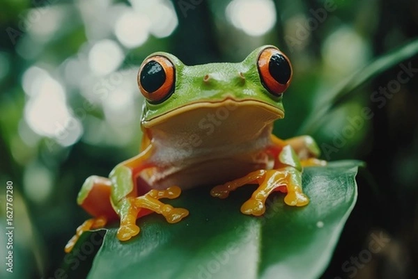 Obraz frog in the garden