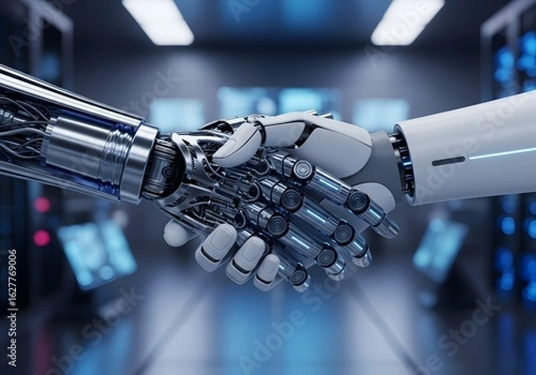 Obraz Robotic Handshake