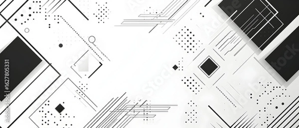 Obraz black and white background