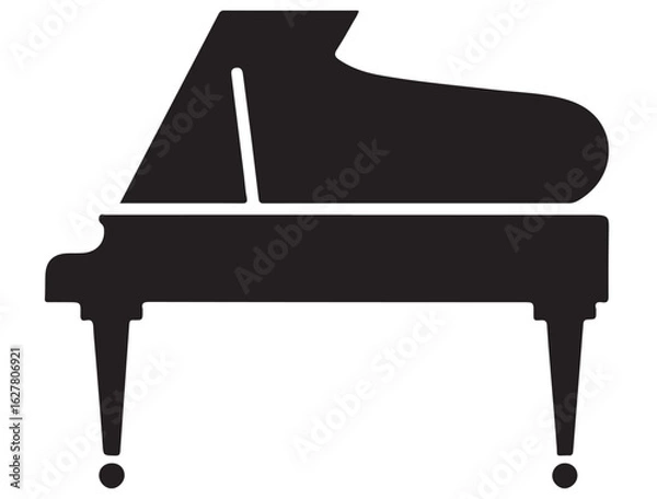 Obraz PIANO SILHOUETTE
