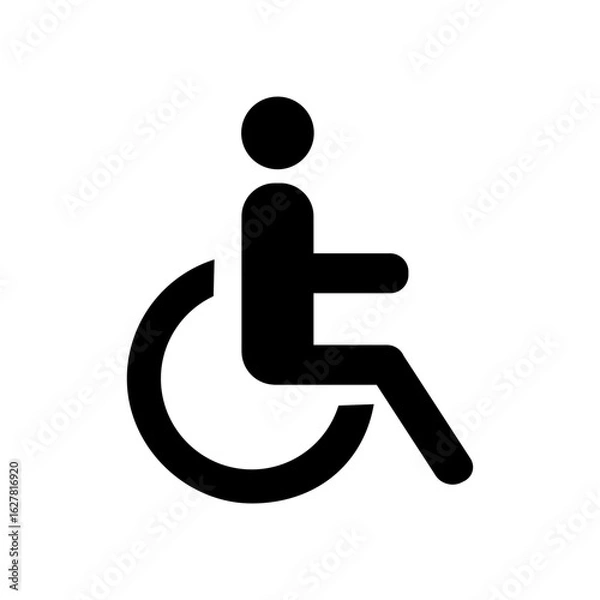 Obraz disabled icon vector