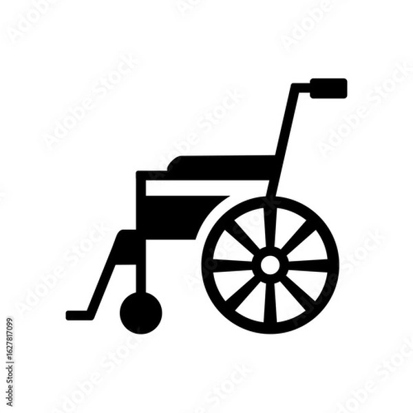 Obraz wheelchair icon vector illustration