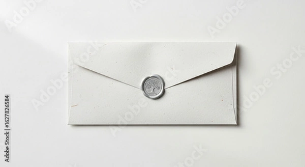Obraz white envelope with blank card