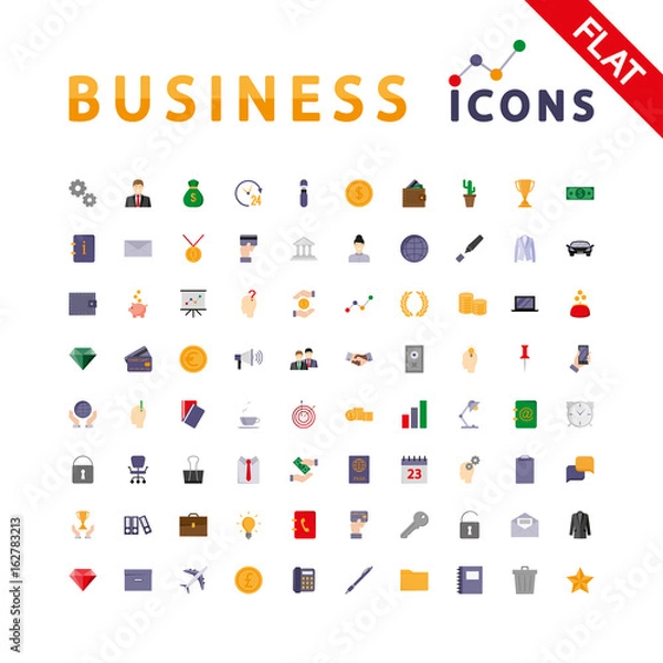 Obraz Business. Universal Icons.