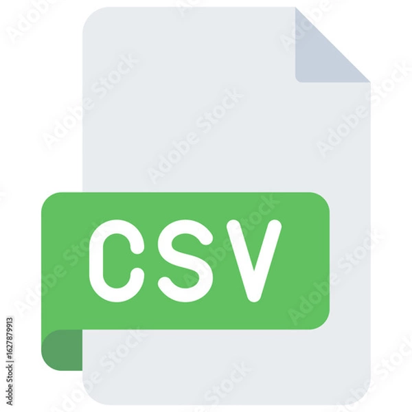 Fototapeta csv file icon