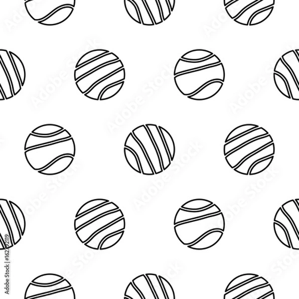 Fototapeta Circle geo line shapes hipster seamless vector pattern.