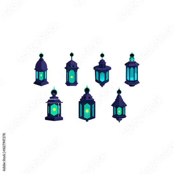 Fototapeta  different abyss lantern set   