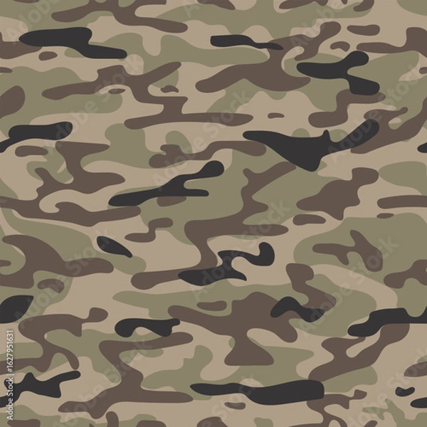 Fototapeta green and sand camouflage deformation pattern for military army camouflage uniform