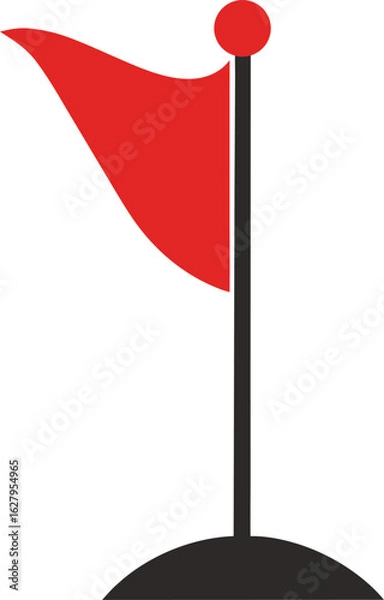 Fototapeta Flag icon  Waving flag icon. Different flag icons Vector illustration