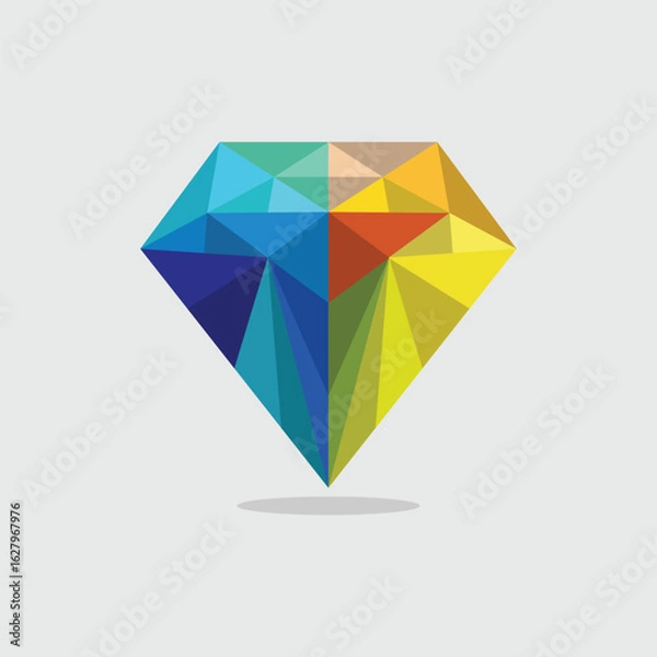 Obraz Diamond Colorful Geometric Modern Creative Design Template Logo