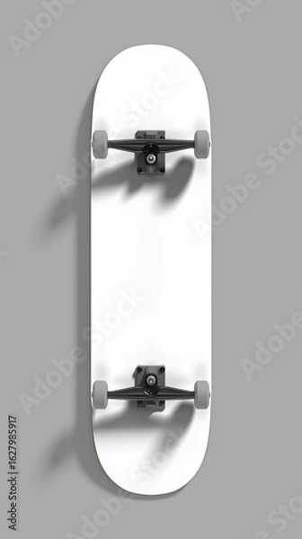 Obraz Skateboard deck mockup template - Front View
