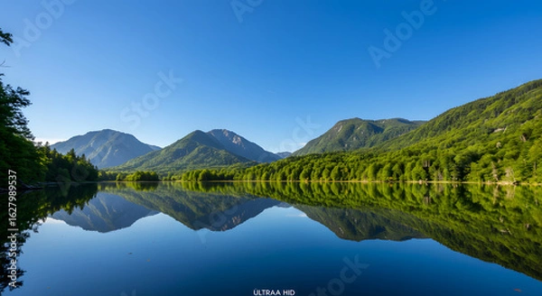 Obraz Mirror Lake and Mountain Reflections