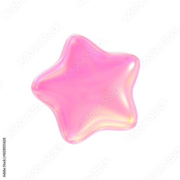 Obraz Glossy Pink Y2K Star Element