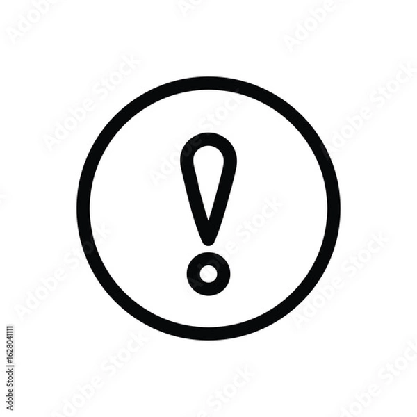 Fototapeta Exclamation mark error symbol