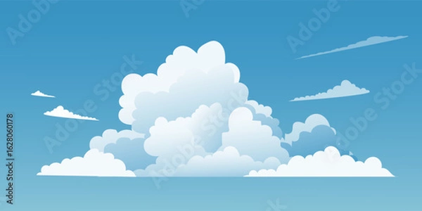 Fototapeta blue sky and clouds background	