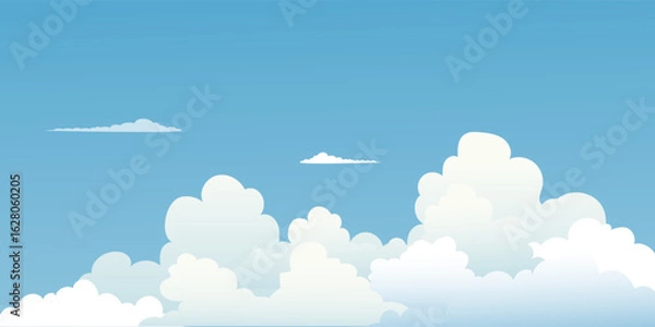 Fototapeta blue sky and clouds background	