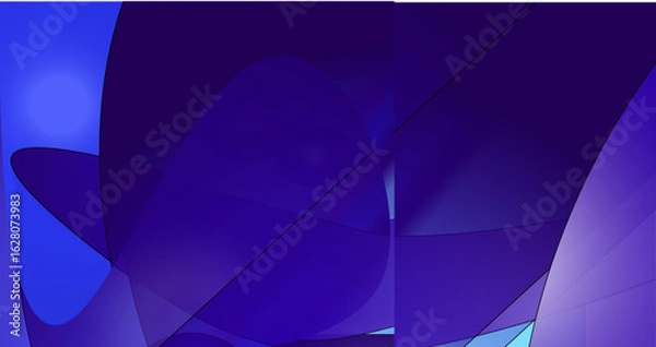 Obraz blue, geometric, illustration, wallpaper, backgrounds, concept, gradient, technology, template, art
