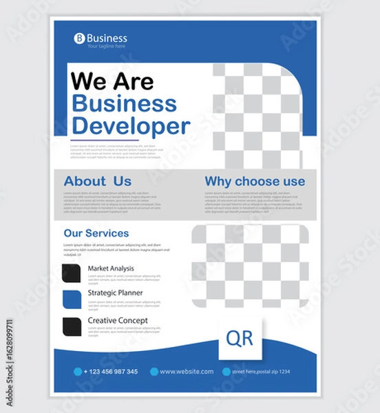 Obraz Corporate flyer design creative and modern layout