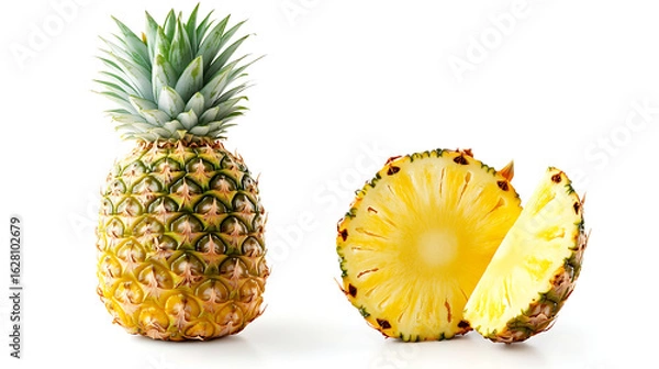 Obraz pineapple on white