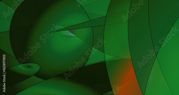 Fototapeta green, illustration, wallpaper, vector, light, design, concept, template, color, pattern