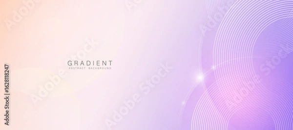 Obraz Abstract purple-pink gradient with glowing curves. Ideal for feminine product ads or soft branding visuals.