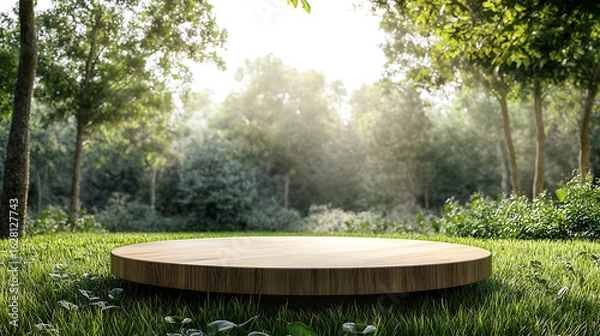 Obraz picnic table in the park