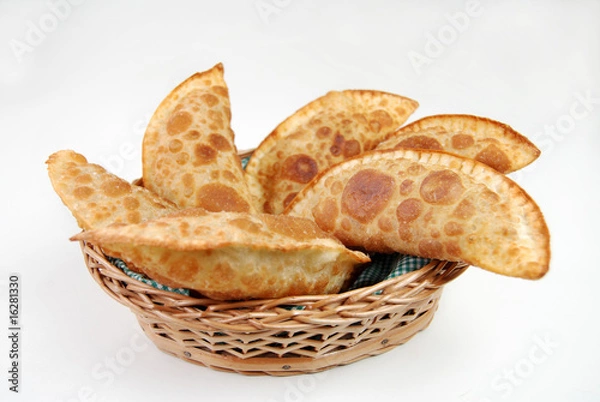 Obraz porção de pasteis fundo branco 3