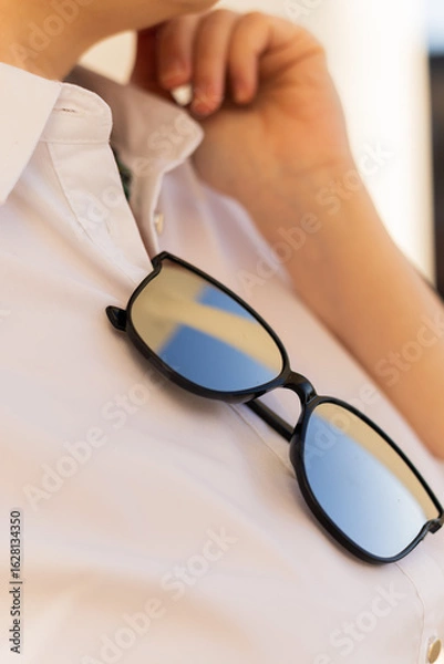 Fototapeta Business image, summer clothing and accessories, and glasses