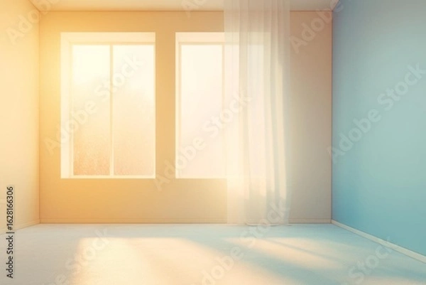 Fototapeta empty room with window