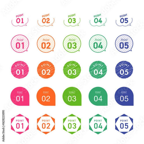 Fototapeta ポイント パーツデザイン素材