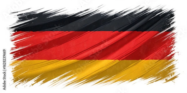 Fototapeta Artistic German Flag with Bold Textured Brush Strokes on Transparent Background
Dynamic Digital Painting of Germany Flag in Expressive Paint Style