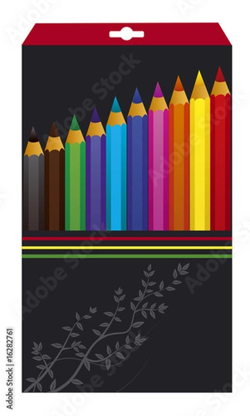 Fototapeta Color pencils in the box.