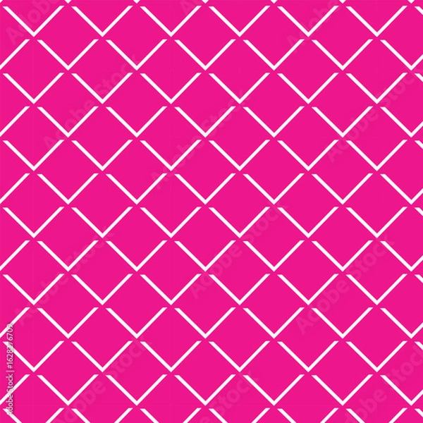 Fototapeta creative pink inner look square pattern design.