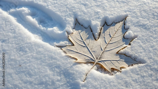 Obraz snow covered tree