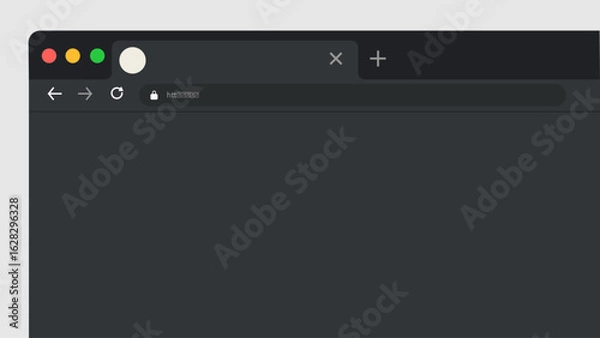 Fototapeta web browser window favicon template 