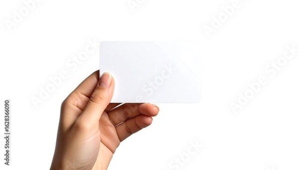 Obraz Hand holding blank card