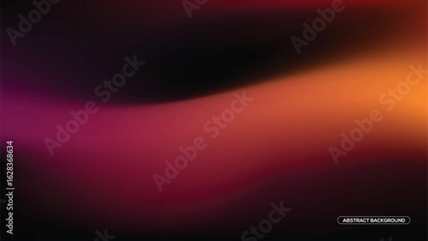 Fototapeta Smooth gradient abstract background in vibrant purples, reds, and oranges.