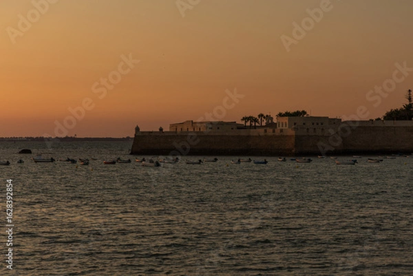 Obraz Dramatic Sunset Over the Ocean – Tarifa, Spain