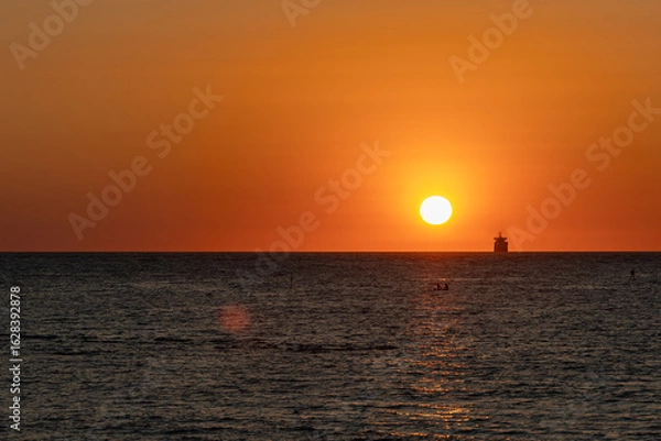 Obraz Dramatic Sunset Over the Ocean – Tarifa, Spain
