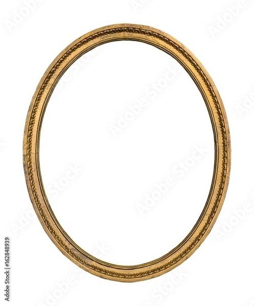 Fototapeta Gold frame for paintings, mirrors or photos or background