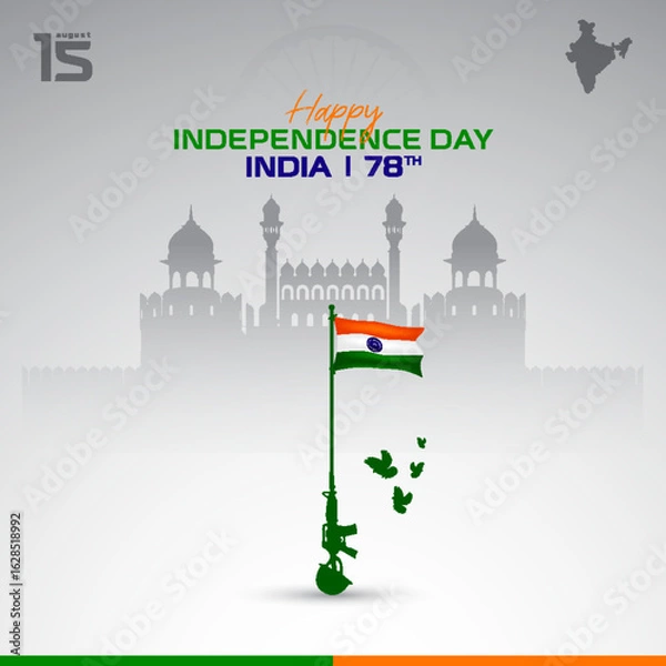 Obraz India Independence Day design