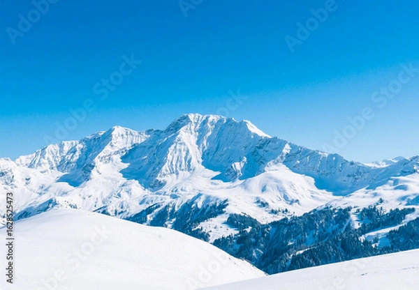 Fototapeta snow covered mountains