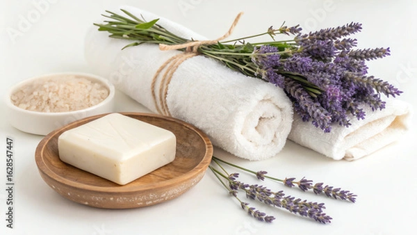 Obraz lavender bath salt