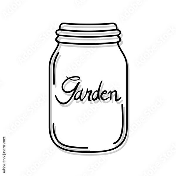 Fototapeta garden bottle design