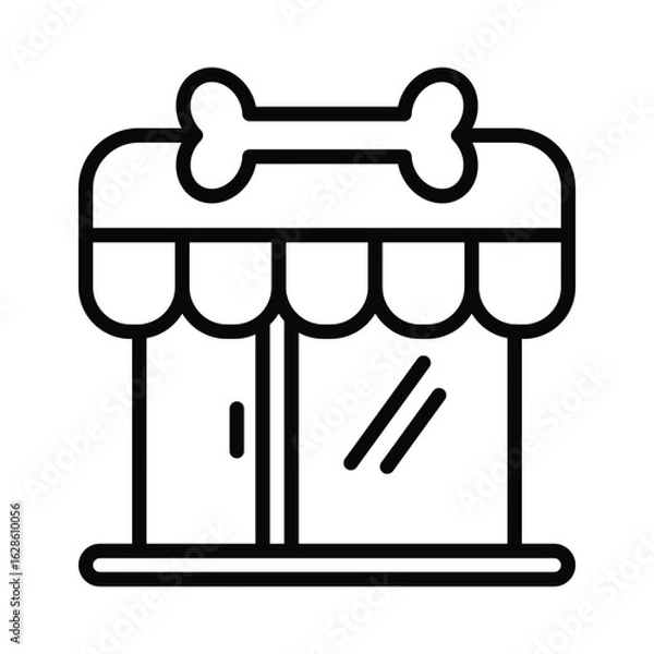 Obraz Pet shop icon vector design template
