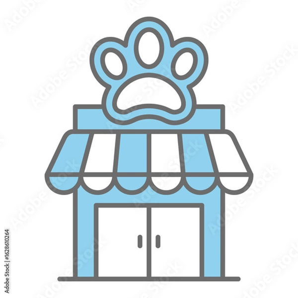 Obraz Pet shop icon vector design template
